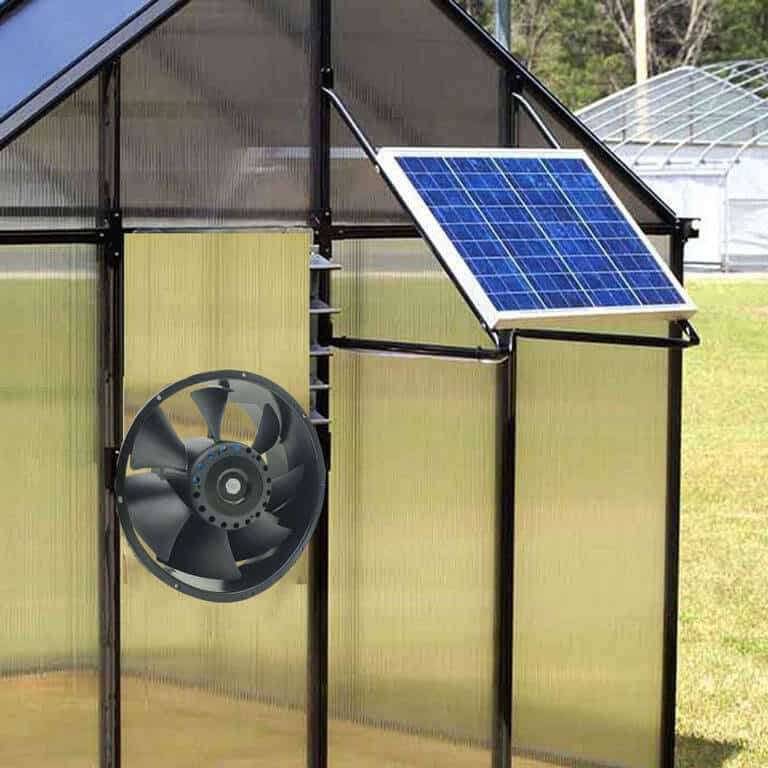greenhouse solar fan