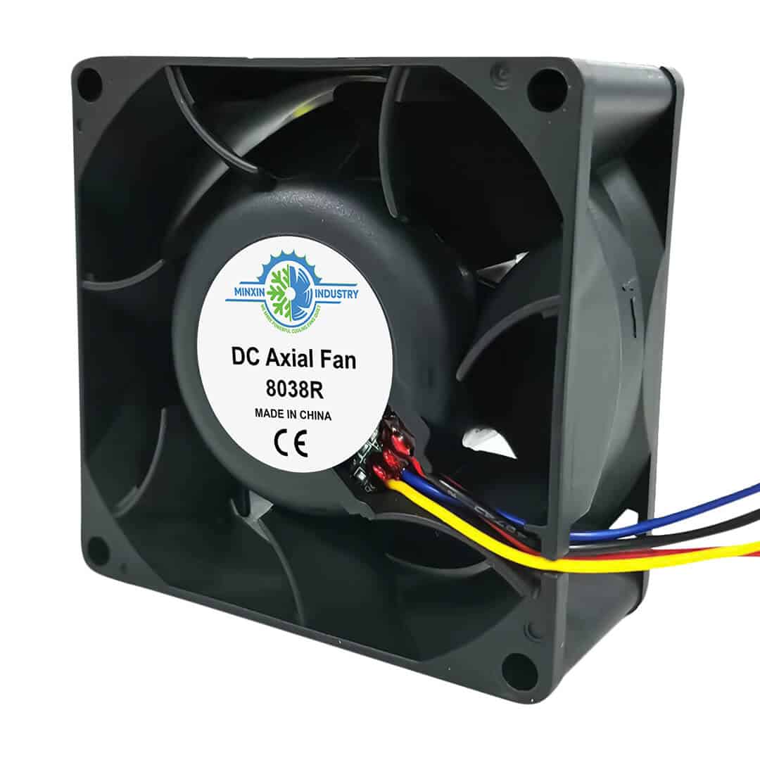 8038R Brushless DC 12V Optimal Airflow PC Axial Ventilation Fan