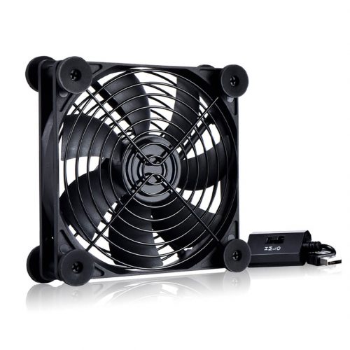 4 Inch USB Exhaust Fan for Entertainment Center Cabinet