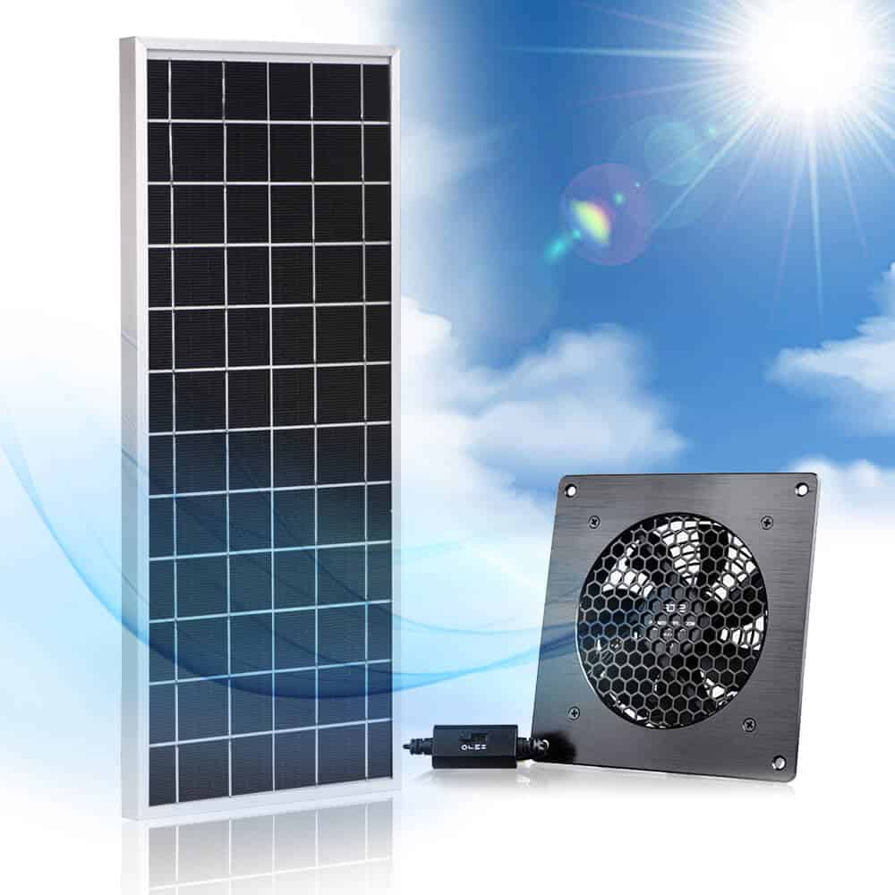 10W Solar Panel 5V Single USB Fan