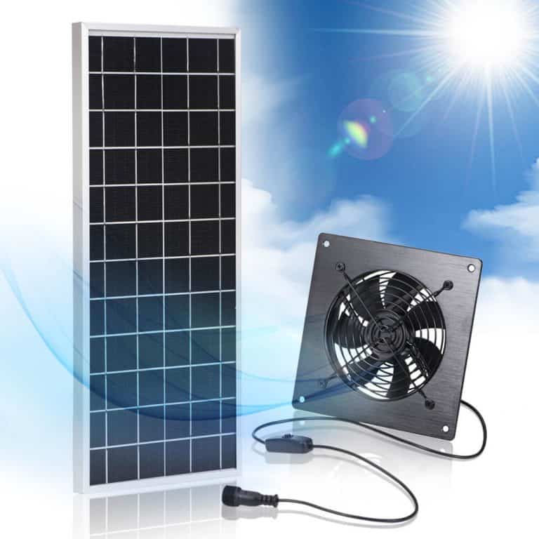10W Solar Panel 12V DC Fan